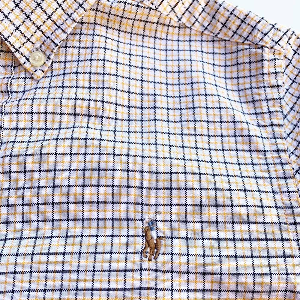 Ralph Lauren Yellow & Black Plaid Button Down